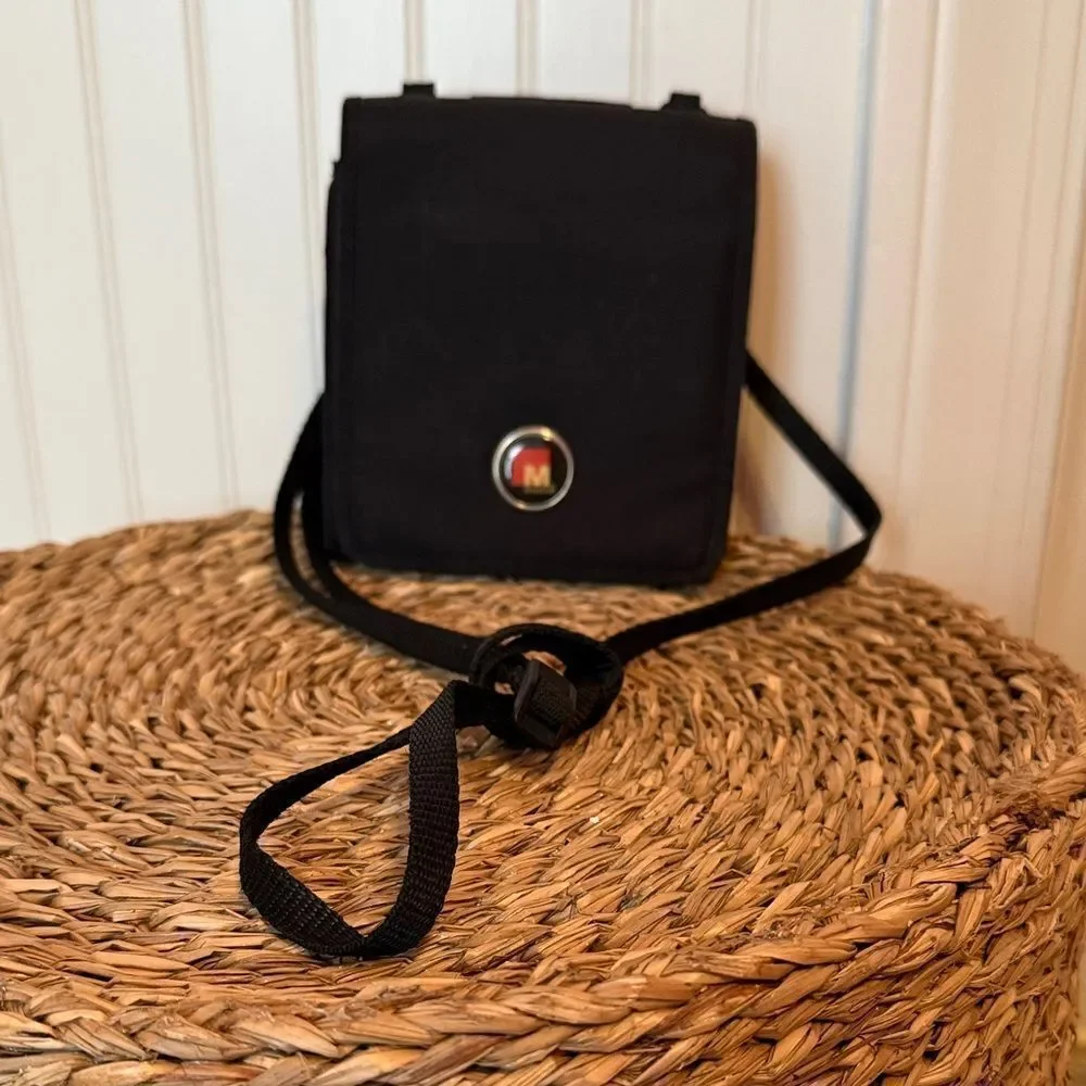 Mundi Anti-Theft Black Crossbody Wallet Bag - Good Condition